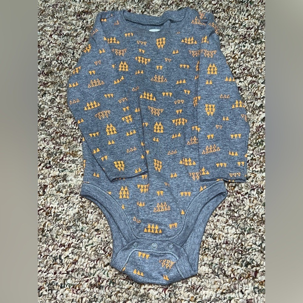 Boy, girl, toddler Gray and Orange Kids One Piece, 18-24 months old navy